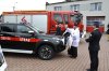 Uroczyste przekazanie samochodów pożarniczych w KP PSP w Przasnyszu